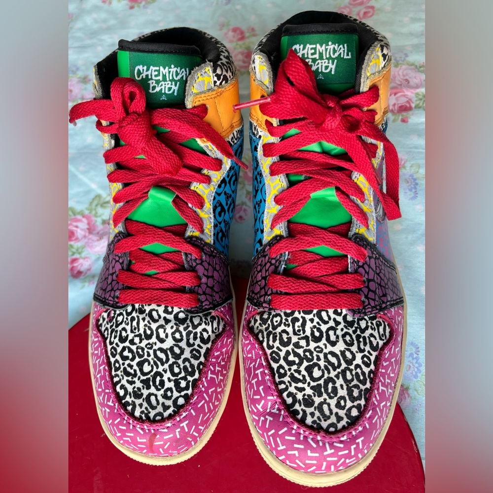 Chemical Baby Sneakers High Top 2022 Limited 1st Edition multicolors Size 7 - Picture 4 of 13